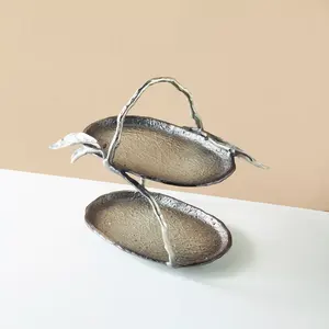 Wholesale Handmade Cake Stand for Event Decor Suppliers Vintage White Cake Stand Cake Stand Mirror <b>resin</b> epoxy mold Zahid Export - Product Image 4