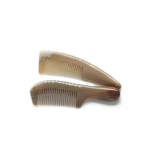 Natural Horn <b>Comb</b> 4.33in 2 Buffalo <b>Hair</b> Care <b>Comb</b> Anti-Static Tangle-Free <b>for</b> <b>Men</b> Women Classic design pcs - Product Image 3