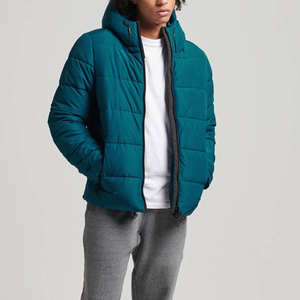 Ligero personalizado cálido invierno al aire libre Puffer Bubble chaquetas hombres Stand Collar alta calidad OEM servicio poliéster guata - Product Image 1