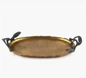 ถาดเสิร์ฟอลูมิเนียมแบบโบราณถาดโลหะปรับแต่งได้เครื่องใช้ในบ้านถาดโลหะดีไซน์ล่าสุดสินค้าร้อน - Product Image 2