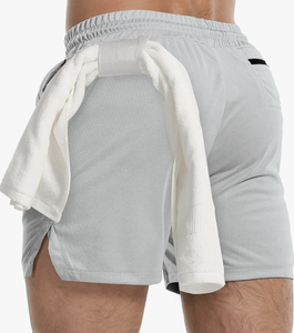 Shorts en maille pour hommes, logo personnalisé, séchage rapide, vêtements de sport actifs, nylon, polyester, OEM - Product Image 6