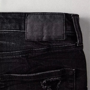 Shorts en jean décontractés pour hommes, style vintage d'été, personnalisés par le fabricant, avec broderie délavée et effet usé - Product Image 6