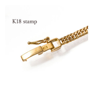 Collier chaîne en or design taillé en diamant à 6 faces K18 de 40cm et 10g de grande qualité à un coût exceptionnel - Product Image 6