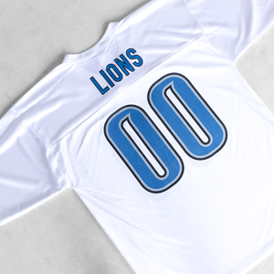 Maillot en maille rétro de football américain conçu sur mesure en gros court surdimensionné de grande taille entièrement imprimé par sublimation - Product Image 2
