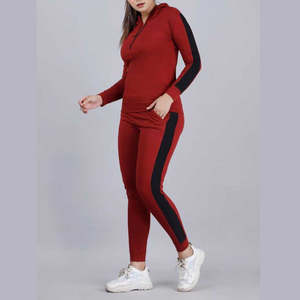 Fabricant en gros Logo personnalisé Ensemble de vêtements de sport pour femmes Logo personnalisé Survêtements de football Ensemble deux pièces Ensemble 2 pièces Jogger - Product Image 4