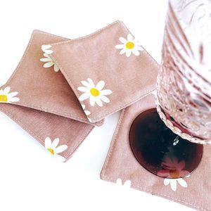 Customized Design Soft Cloth Elegant Linen <b>Coaster</b> for Home Restaurant <b>Table</b> <b>Coaster</b> - Product Image 4