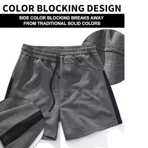กางเกงขาสั้นใส่เล่นยิมเอวยางยืดสีพื้นแบบใหม่พรีเมี่ยม - Product Image 3