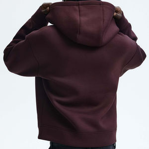 Sudadera con Capucha y Cremallera para Hombre, de Invierno, Lisa, de Primera Calidad, Corte Regular, 100% Algodón, Felpa, Transpirable, Ropa Urbana, Venta al Por Mayor - Product Image 2