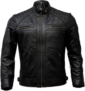 Chaqueta de cuero para hombre de último diseño 2025, chaqueta de cuero de manga larga, chaqueta de cuero cómoda - Product Image 4