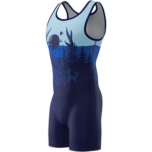 Sublimation personnalisée Singlet de lutte sèche de haute qualité Singlet de lutte pour hommes Design personnalisé - Product Image 3