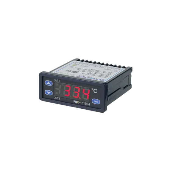 Conotec FOX-D1004 регулятор температуры термостата термометр диод датчика FS-100D 2 релейный выход питания 230VAC