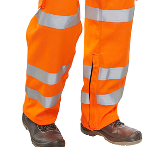 Pantalon ignifuge de travail résistant à l'acide en coton tissé de sécurité et de protection personnalisé - Product Image 4