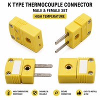 Connecteur Thermocouple Industriel Miniature Type K Type T Femelle Mâle Capteur PT100 Style Omega