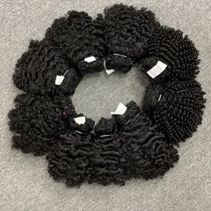 Perruques vierges alignées sur les cuticules les cheveux bouclés profonds vendeurs d'extensions de cheveux en gros birmans bouclés pour les femmes noires - Product Image 1
