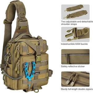 Mochila de Pesca Impermeable de Gran Venta con Soporte para Cañas, Cierre de Cremallera, Múltiples Compartimentos y Diseño Ligero Tipo Bandolera - Product Image 3