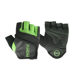 Factory-Made High Quality Leather Sports Cycling <b>Gloves</b> Custom Logo Printing Non-Slip Hand <b>Grips</b> Adjustable Wrist Strap - Product Image 1