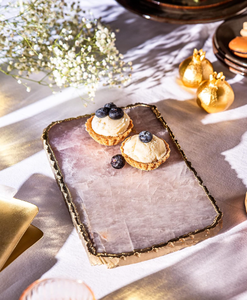 Plato de queso de ágata de cuarzo rosa con piedras preciosas Posavasos/bandeja/tableros de letreros de recuerdos personalizados - Product Image 6