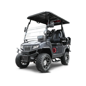 Voiture de golf moderne 2 places de luxe avec suspension améliorée, éclairage LED, batterie au lithium haute capacité, 4 roues, parcours de 36 trous pour touristes - Product Image 2