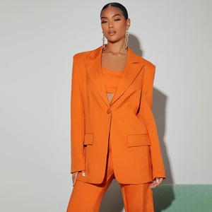 Fabricant professionnel Premium élégant magnifique magnifique simple poitrine femmes Blazers formel - Product Image 2