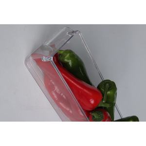 Boîte de rangement multi-usages en plastique PP de 2300 ml, résistante aux aliments, avec poignée, légère, empilable, portable, transparente, couleur fumée - Product Image 2