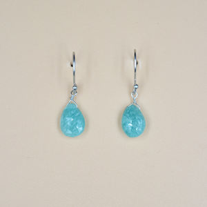 Pendientes colgantes de Plata de Ley 925 con piedras preciosas de amazonita en forma de fantasía Vintage, gancho plateado de moda para regalo de bodas - Product Image 2