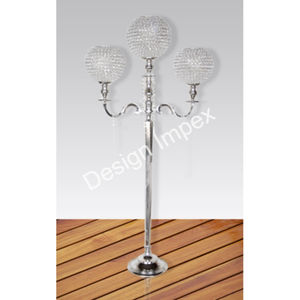 Candélabre en cristal à 5 bras pour bougies chauffe-plat, fournitures pour événements, décoration de table de fête, artisanat décoratif - Product Image 6