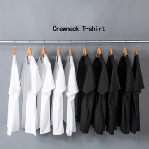 เสื้อยืดกีฬาผ้าคอตตอนสีล้วนสำหรับผู้ชายและผู้หญิงเสื้อสีล้วนแบบเรียบใส่โลโก้ได้ตามต้องการสินค้า230gsm สินค้าขายดีที่สุด18สี - Product Image 2