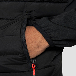 Sangle de marque réfléchissante personnalisée de haute qualité poignets réglables thermoscellés Quilting occultant veste bouffante rembourrée pour hommes - Product Image 3