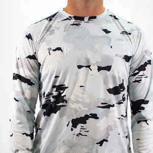 Camisa de Pesca de Manga Larga de Verano, Transpirable, Antibacteriana, con Protección Solar UPF 35, Logotipo Personalizado, Sublimada, Ajuste Cómodo, OEM - Product Image 6