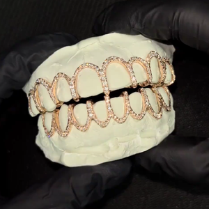 Grillz dentaire géométrique plaqué or 18 carats, bijoux de corps style hip-hop unisexe pour usage quotidien et soirées - Product Image 3