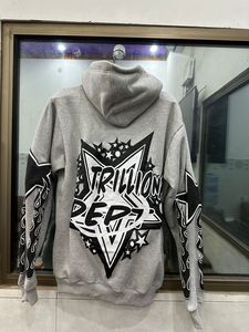 Personnalisé à la mode 420 gsm pull à capuche hommes lourd en détresse gros sweats à capuche surdimensionné pierre vintage lavé sweat à capuche blanc - Product Image 3