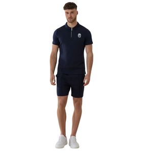 Polo Azul Marino para Hombre, Manga Corta, Algodón Piqué, Corte Casual Elegante, para Oficina, Golf, Uso Diario - Product Image 6