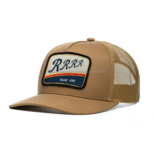 Casquette Trucker Personnalisée en Gros, 6 Panneaux, Dos en Maille, Patch Tissé, Logo Privé pour Streetwear Tendance et Performant - Product Image 2