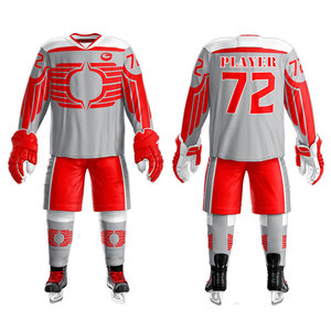 Uniforme de Hockey sobre Hielo de Alta Calidad, Precio Económico, Gran Cantidad, 100% Poliéster, Transpirable, Ecológico, de Secado Rápido - Product Image 1