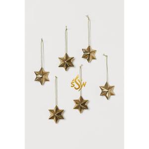 Ornements de Noël en métal Boîte brune personnalisée Père Noël Décoration suspendue Ornements de Noël Décoration d'arbre de Noël Ensemble de 3 - Product Image 4