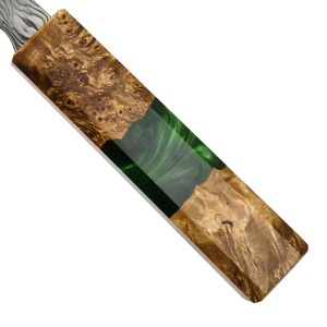 มีดเชฟเหล็กดามัสกัสด้ามจับเรซินใช้ในครัวด้ามจับเครื่องล้างจานแบบปรับแต่งได้ - Product Image 4