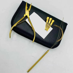 Complete Hair Extensions <b>Tool</b> Kit for Salon Professionals Human Hair Extension Application <b>Tools</b> and Accessories Set - Product Image 6