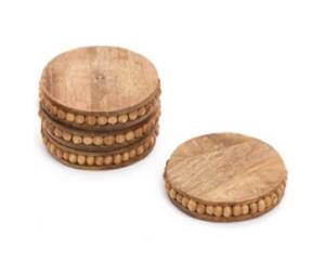 Dessous de verre en bois pour taille personnalisée pour forme ronde polie brillante et dessous de verre en bois pour vaisselle à vendre - Product Image 5