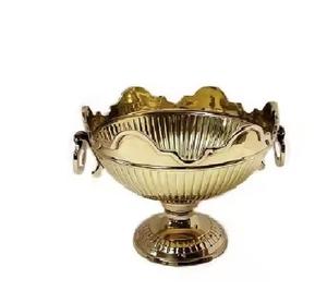 Antiguo cuenco de servicio de cobre martillado hecho a mano para decoración de mesa de cocina y presentación de comida tradicional en casas de estilo rústico - Product Image 2