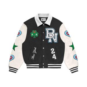 Chaqueta Universitaria de Lana para Hombre de Alta Calidad, Diseño Personalizado ODM OEM, Ropa de Calle de Invierno, Manga Larga, Cuello en V, Logotipo Personalizado - Product Image 4