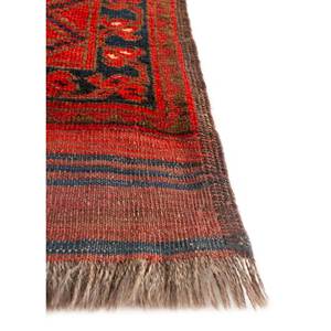 Kiaan Hand Knotted Wool Rugs <b>Red</b> Orange Geometric Abstract Kilim for Teen for Home Entryway Hallway-Paem-469 9x12 Rectangle - Product Image 4