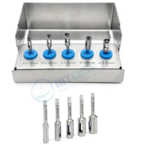 Kit de Cirugía Dental para Implantes Eléctricos, Juego de 5 Piezas de Brocas para Tejidos, Instrumentos de Implante, Herramientas Quirúrgicas, Implantología Oral - Product Image 4