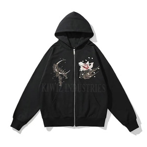Streetwear High Quality 100% Cotton Fleece Embroidered Logo Cotton Men Winter Hoodies Custom plain Embroidery Hoodie - Product Image 1