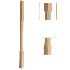 Parte de escalera de balaustre de madera de goma de husillo Avon de alta calidad, tamaño personalizado y diseño de Expert EFS Thanh Nghia Handrail Bacony - Product Image 1