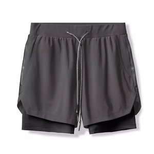 Pantalones Cortos Deportivos 2 en 1 Personalizables con Logotipo para Hombre, para Gimnasio, Correr, Trotar, con Patrón Sólido, Sublimación, Transferencia, Personalizables, Deportivos, Lisos - Product Image 6