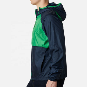 Chaqueta de lluvia impermeable con logotipo personalizado, transpirable, ligera, de secado rápido, de nailon, para deportes al aire libre, chaqueta para correr para hombre - Product Image 3