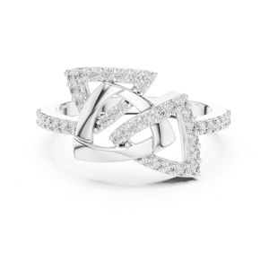 Anillo de Boda de Oro Rosa de 14K con Diamante Cultivado en Laboratorio para Mujer |   Regalo de Aniversario y para Fiestas Chapado en Oro con Certificado IGI - Product Image 2