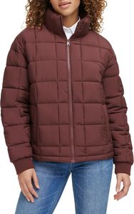 เสื้อนอกลำลองสำหรับฤดูหนาวของผู้หญิงเสื้อแจ็กเก็ตผ้าฝ้ายสีชมพู/น้ำตาลแบบสวมหัวพิมพ์ลาย - Product Image 6