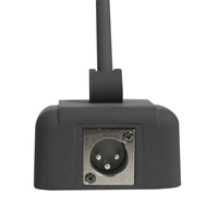 Microphone à condensateur accordable à 2 capsules en T filaire Microphone de conférence de bureau électret miniature à col de cygne pour la parole