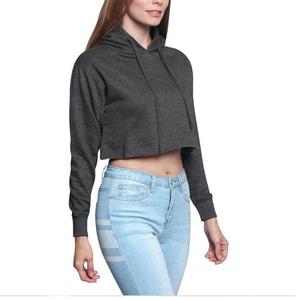 2024 jerséis recortados personalizados de alta calidad para mujer, Top corto con capucha de invierno a la moda para mujer con logotipo frontal, proveedor BD - Product Image 3